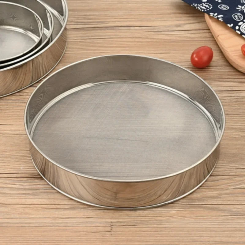 Kitchen Tools Accessories Cooking Sieve for Flour Tea Pasta Strainer Tamis Flours Mesh Rice Pastry Utensils Stainless Steel Mesh