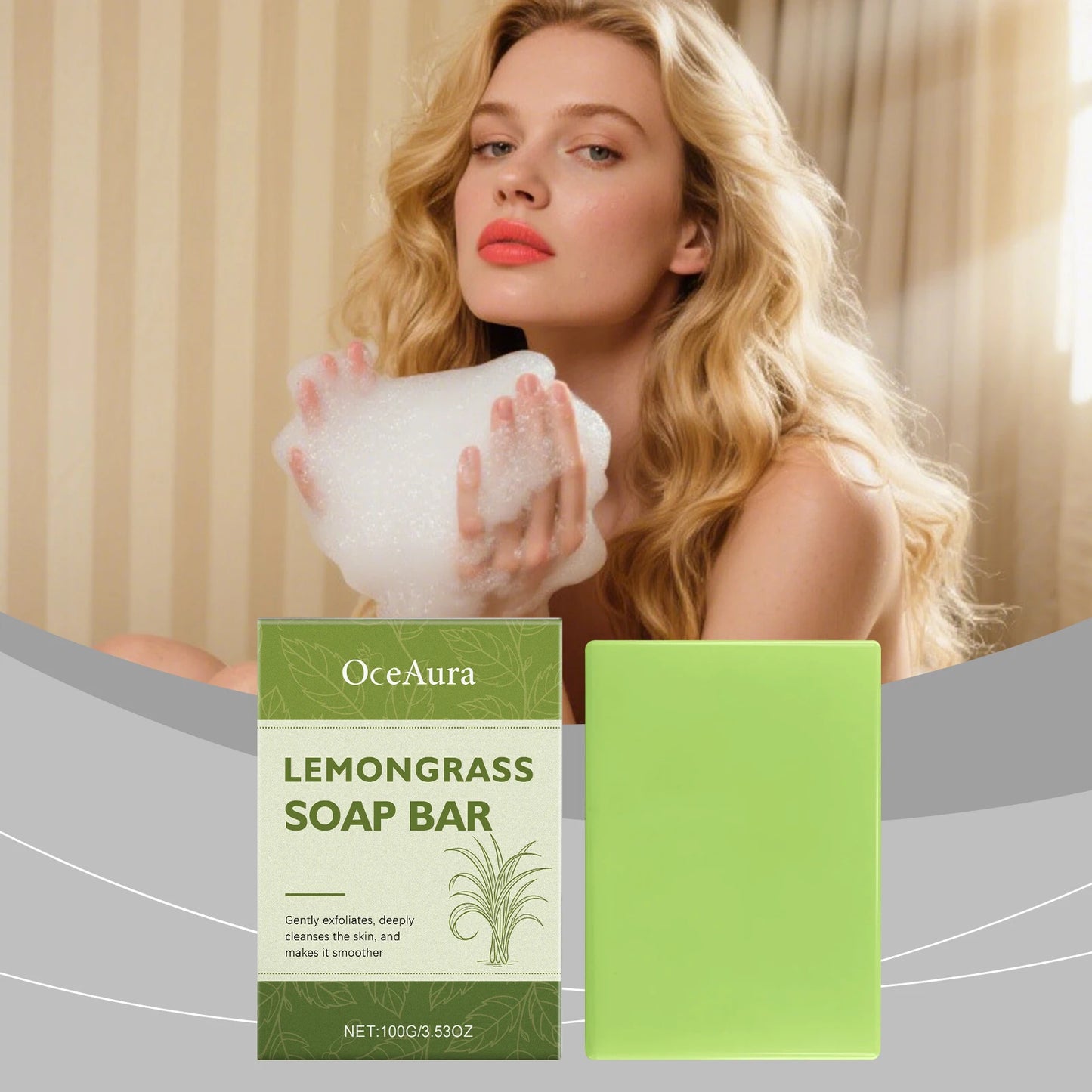Lemon Soap Exfoliating Brightening Gentle Cleansing Oil Control Remove Acne Lightening Dull Moisturizing Bathing Handmade Soap
