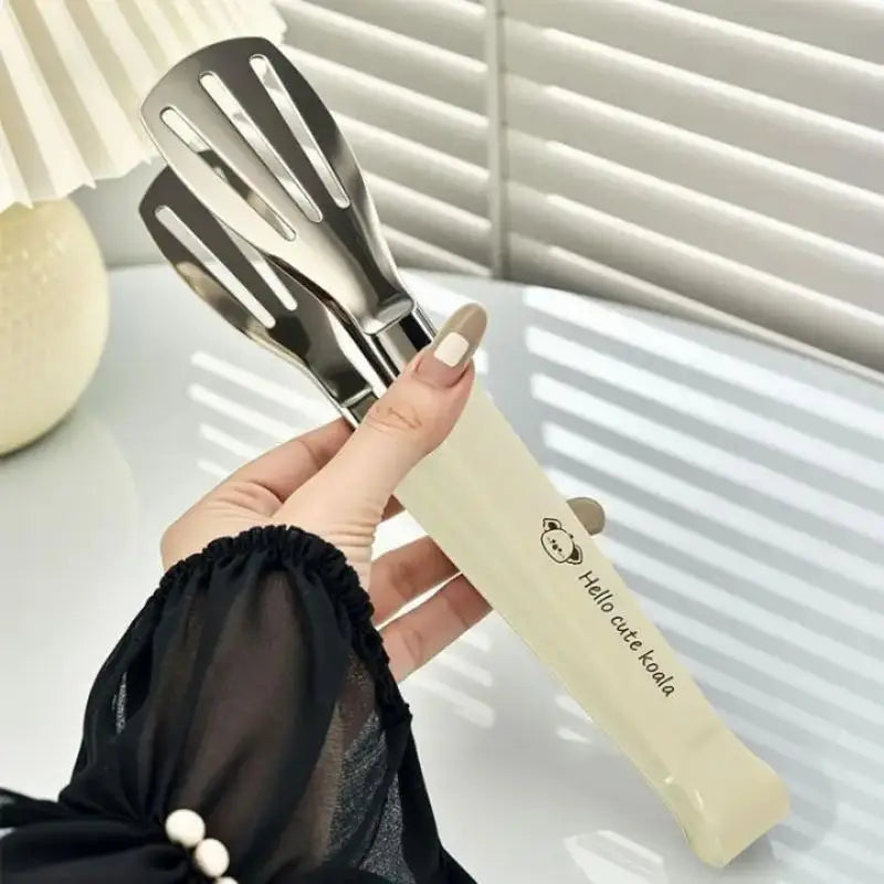 Stainless Steel Food Tongs Kitchen Utensils Buffet Cooking Tool Anti Heat Bread Clip Pastry Clamp For Desserts Salads Barbecue