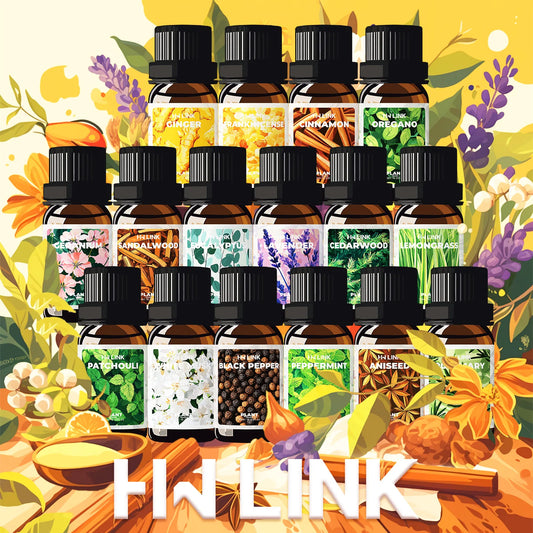 Ginger Oil 100%Pure Natural Ginger Essential Oils For Hair,Massage,Skin,Diffuser,Body Oil,Hair Growth Oil,Warm 10ml